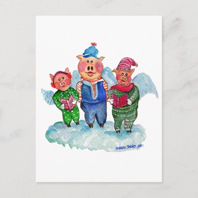 Postal Porciones voladoras de carga (Anverso)