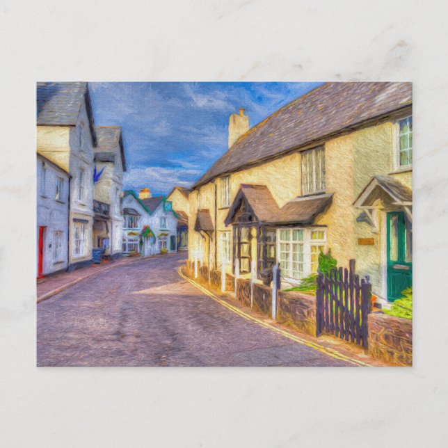 Postal Porlock High Street Art (Anverso)