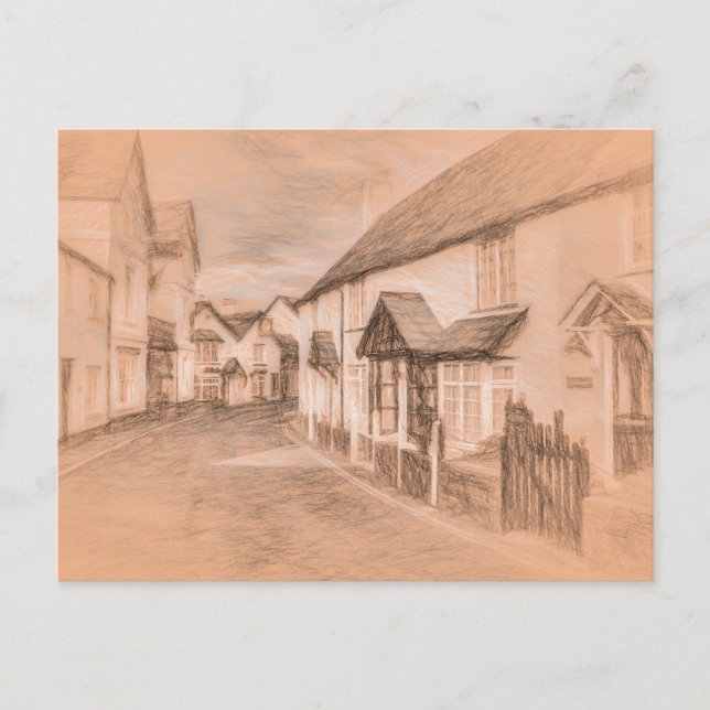 Postal Porlock High Street da Vinci (Anverso)
