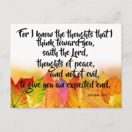 Postal Porque conozco los pensamientos KJV Jeremiah Verse