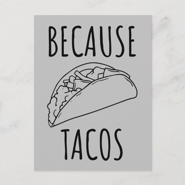 Postal Porque Tacos     (Anverso)
