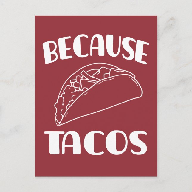Postal Porque Tacos      (Anverso)