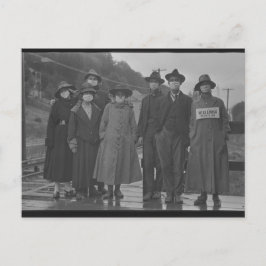 Postal Port du masque pendant la Grippe espagnole 1918