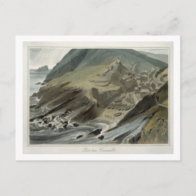 Postal Port Looe, Cornwall, de 'A Voyage Alround Great B (Anverso)