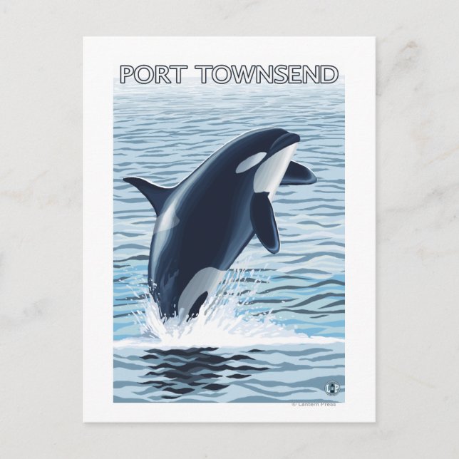 Postal Port Townsend, WashingtonOrca Jumping (Anverso)