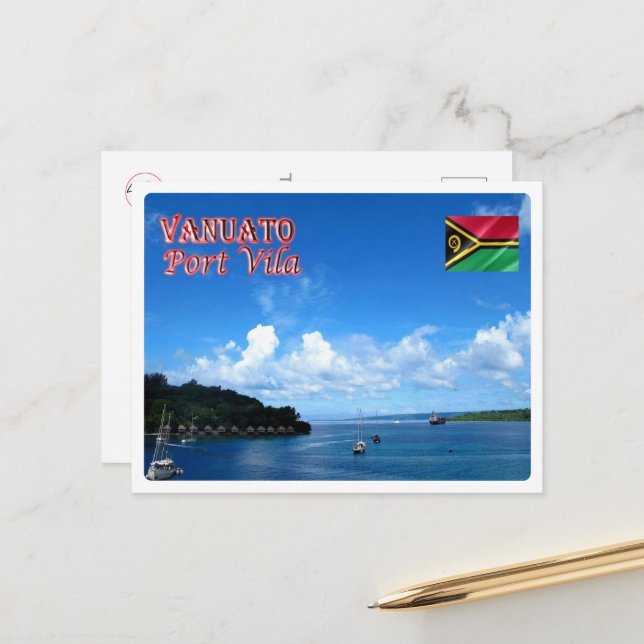 Postal Port Vila - Puerto Natural - Vanuatu - (Anverso/Reverso In Situ)