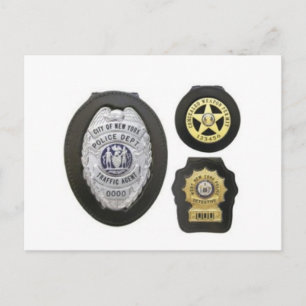 Postal Porta-placas con clip de cinturón de cuero, Fundas