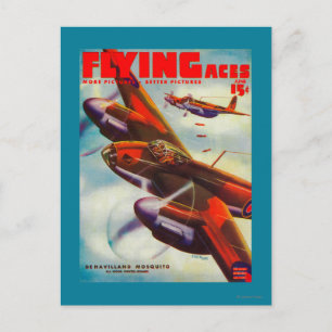 Postal Portada 5 de la revista Flying Aces