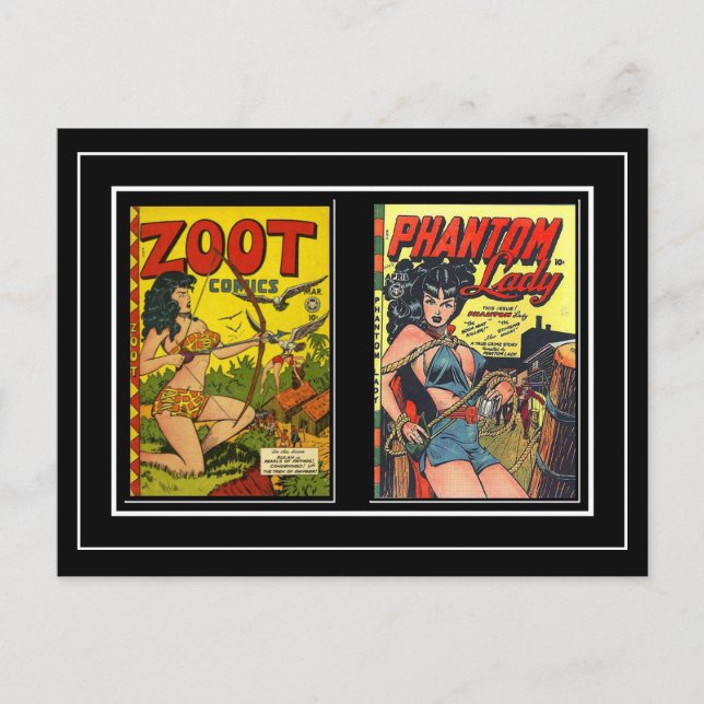 Postal Portada Cubiertas de Cómics Antiguos (Anverso)