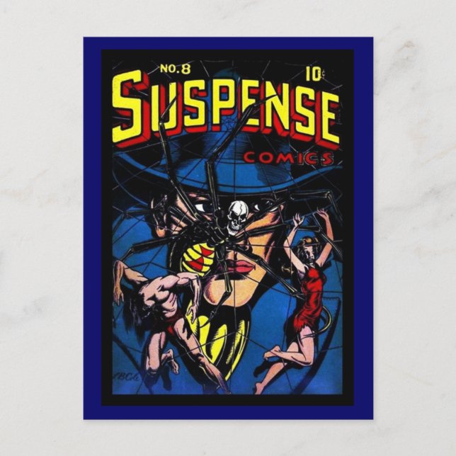 Postal Portada de cómics antiguos (Anverso)