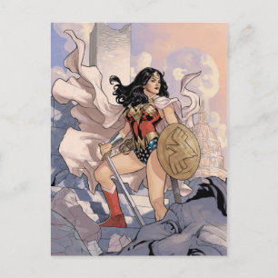 Postal Portada de historietas de mujeres maravillas #13