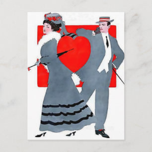 Postal Portada de la edición de San Valentín de la revist