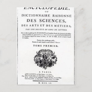 Postal Portada de la 'Enciclopedia