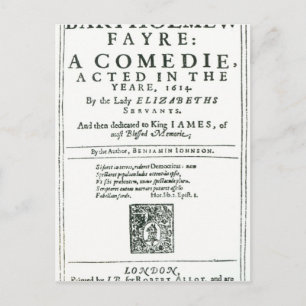 Postal Portada de la 'Feria del Bartholomew'