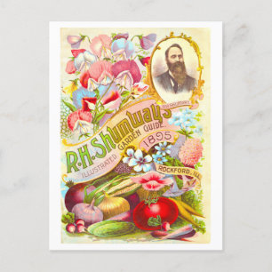 Postal Portada de la guía de huertos de la humilde época 