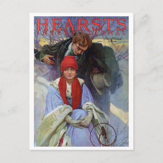 Postal Portada de la revista, Alphonse Mucha (Anverso)