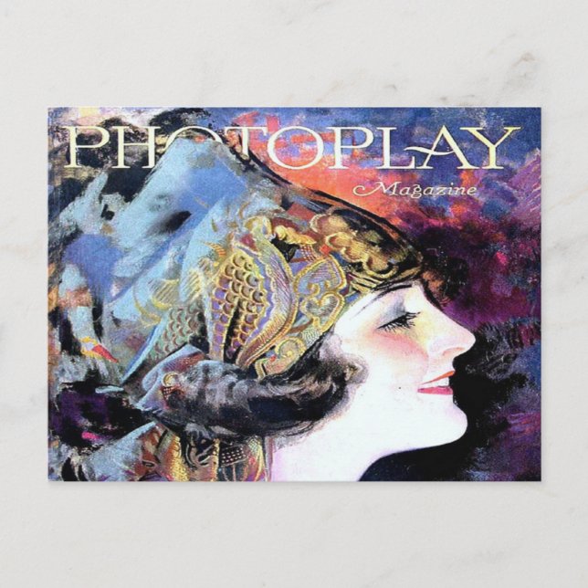 Postal Portada de la revista de cine fotográfico de época (Anverso)