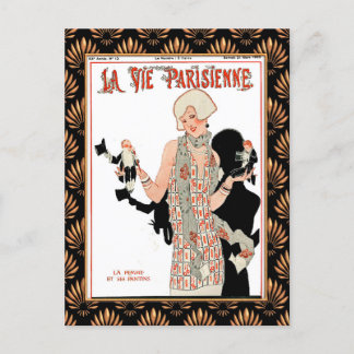 Postal Portada de la revista La Vie Parisienne 1920