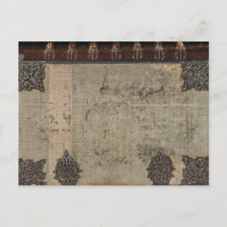 Postal Portada de libros antiguos de época con bisagras m