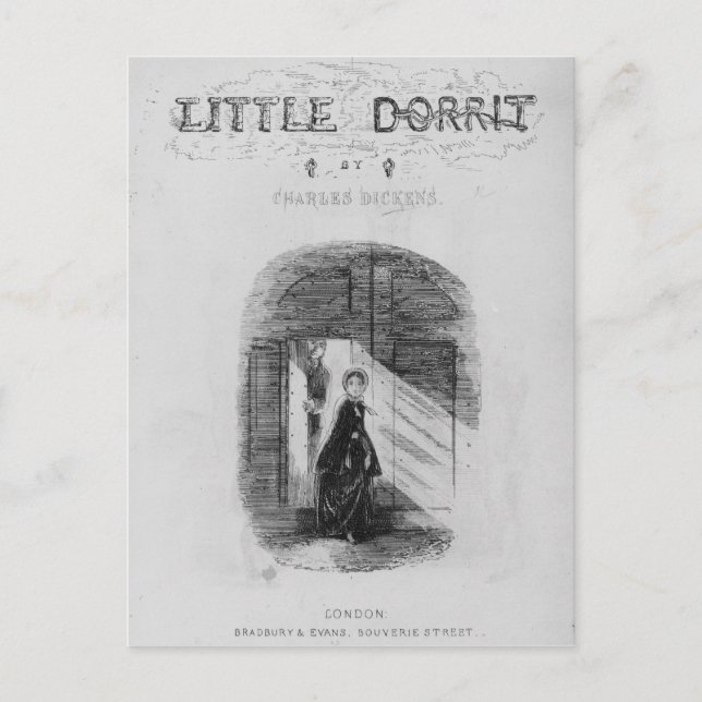 Postal Portada de 'Little Dorrit' de Charles (Anverso)
