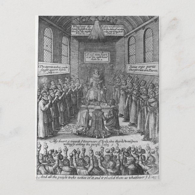 Postal Portada de 'Vox Regis' de Thomas Scott (Anverso)
