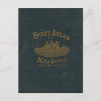 Postal Portada del Atlas New Jersey