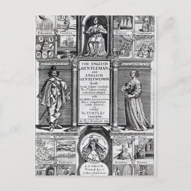 Postal Portada del 'Caballero inglés' (Anverso)