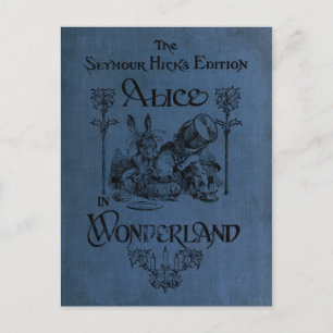 Postal Portada del libro Alice in Wonderland 1905