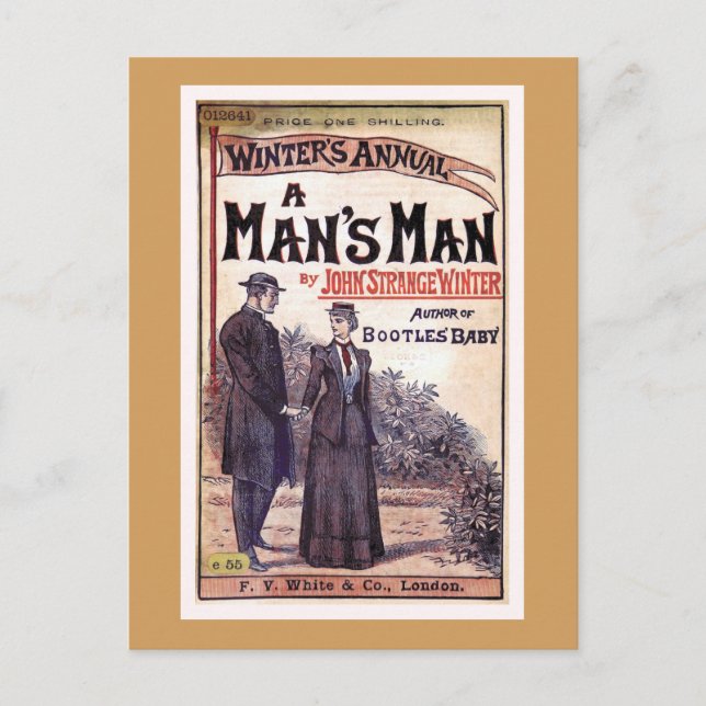 Postal Portada del libro de cosechas masculino (Anverso)