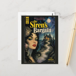 Postal Portada del libro de fantasía y terror The Sirens 