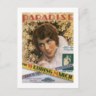 Postal Portada del libro de sondeos Paradise Vintage