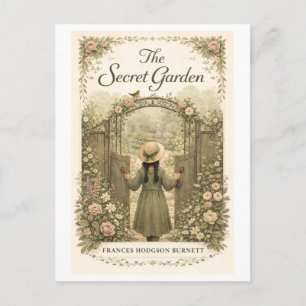 Postal Portada del libro Jardín Secreto