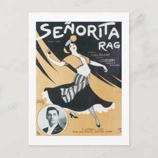 Postal Portada del Songbook de Seniorita Rag Vintage