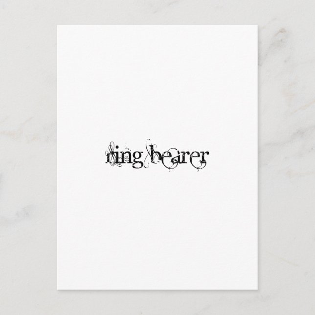 Postal Portador de los anillos (Anverso)