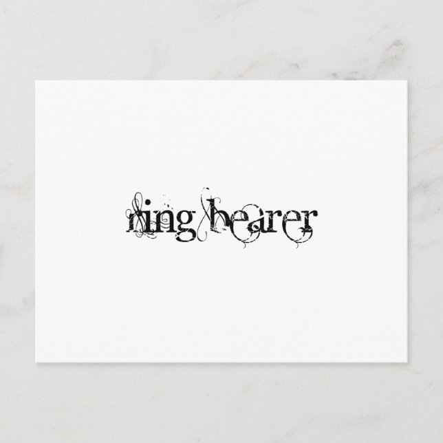 Postal Portador de los anillos (Anverso)