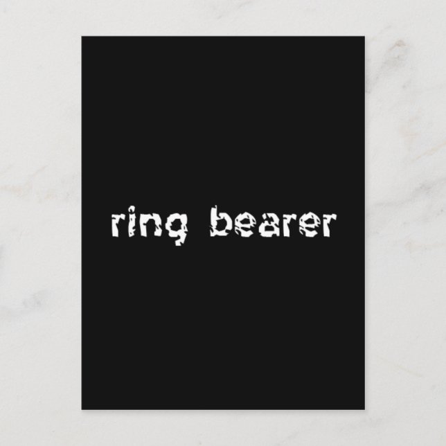 Postal Portador de los anillos (Anverso)