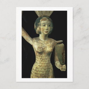 Postal Portadora de ofrendas con un vaso de agua