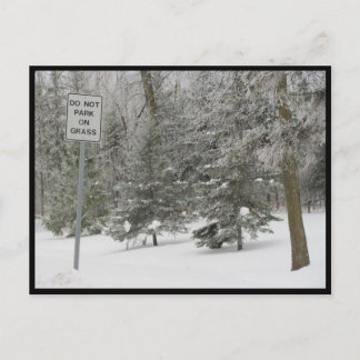 Postal Portage - humor de nieve