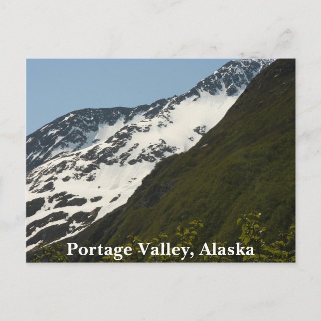Postal Portage Valley, Alaska (Anverso)
