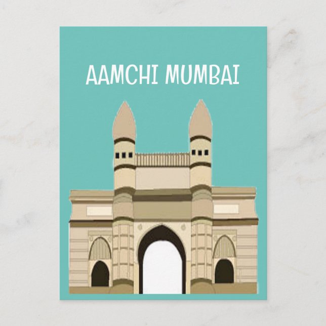 Postal Portal De Viajes De Mumbai En India (Anverso)