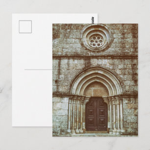 Postal Portal gótico medieval de Santiago de Antas