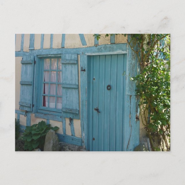 Postal Porte et fenêtre - Puerta y ventanas (Anverso)