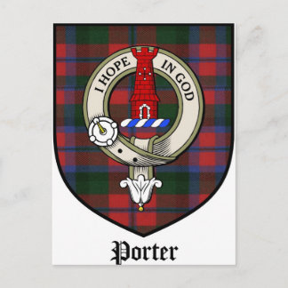 Postal Porter Clan Escudo Badge Tartán