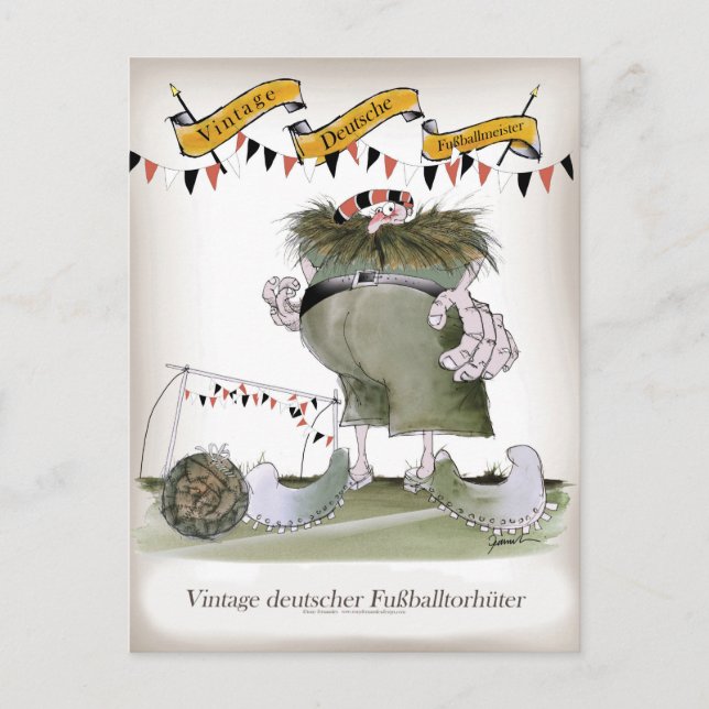 Postal portero alemán vintage (Anverso)