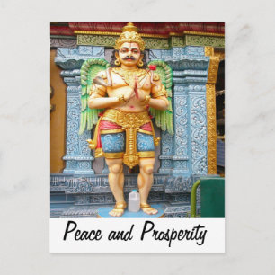 Postal Portero de un templo hindú