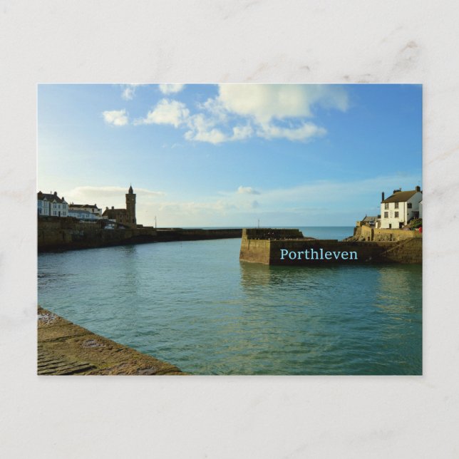 Postal Porthleven Cornwall England Harbour Wall (Anverso)