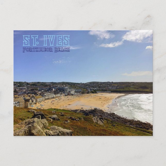 Postal Porthmeor Beach - St. Ives - Cornwall (Anverso)