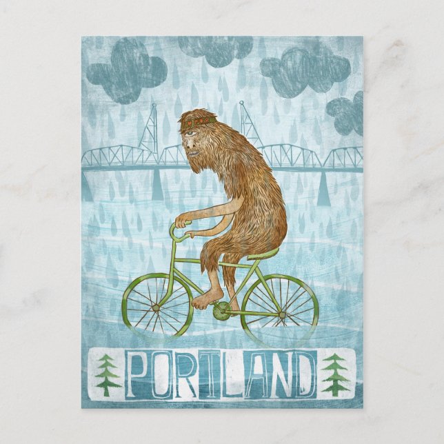 Postal Portland Bigfoot (Anverso)