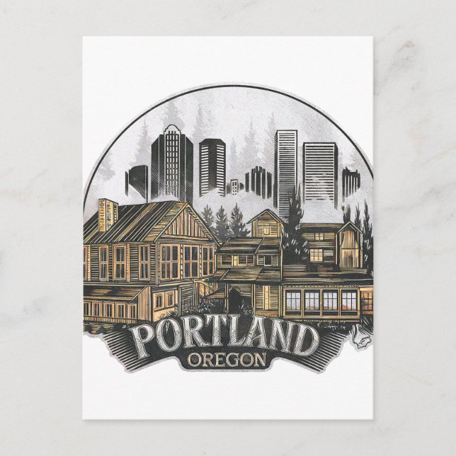 Postal Portland City Oregon USA (Anverso)