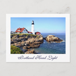 Postal Portland Head Light, Cape Elizabeth, Maine, EE.UU.